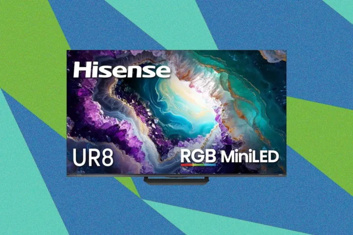Hisense UR8 RGB MiniLED pristatomas kaip pigesnis 2026 metų RGB MiniLED modelis