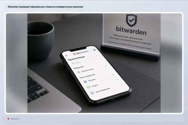 Bitwarden oficialias programėlių versijas platins pagal komercinę licenciją