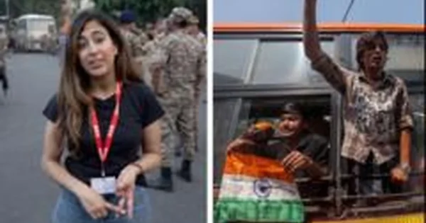 Per Gen-Z vadovaujamą protestą Delyje sulaikyti šimtai demonstrantų