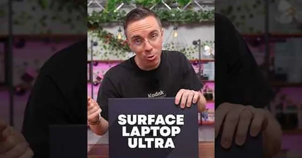 Austin Evans pristatė „Surface Laptop Ultra“ ir išskyrė jo klaviatūrą bei „RTX Spark“ lustą