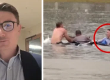 Australijoje TV reporteris ir praeivis išgelbėjo skęstančio automobilio vairuotoją