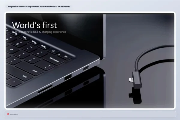 Surface Laptop Ultra pristatytas Magnetic Connect magnetinis USB-C įkrovimo sprendimas